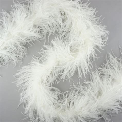 ostrich feather boa white